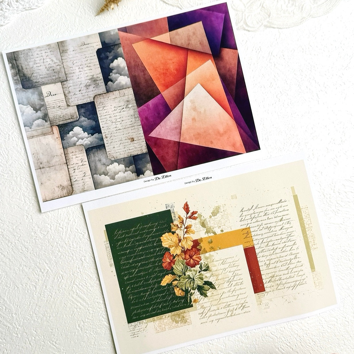 Set of Background Paper Sticker no.33 - ( Z984 ~ Z989 ) 각 1매
