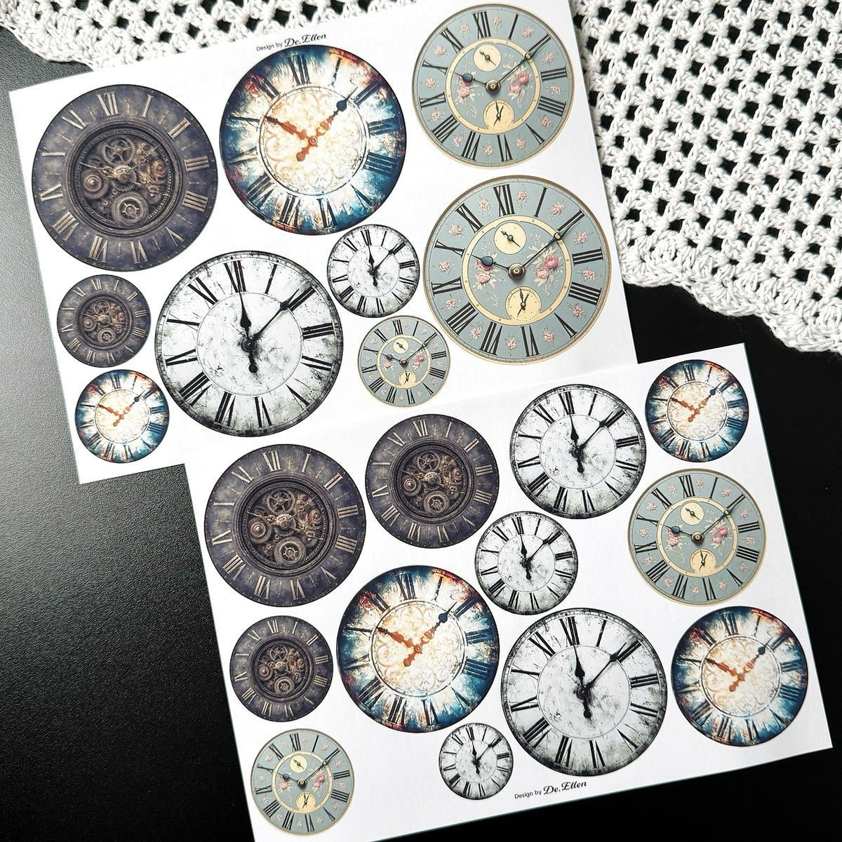 Clock V2 Set - Paper