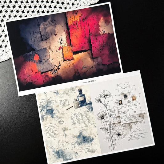 Set of Background Paper Sticker no.36 - ( Z1016 ~ Z1021 ) 각 1매