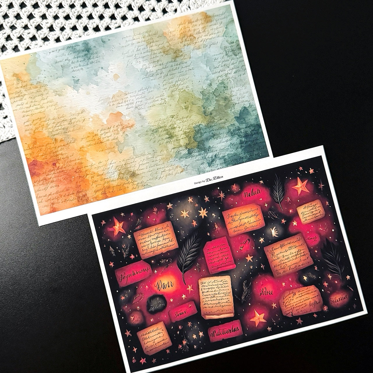 Set of Background Paper Sticker no.39 - ( Z1034 ~ Z1039 ) 각 1매