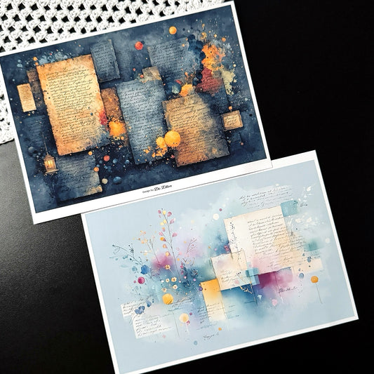 Set of Background Paper Sticker no.40 - ( Z1040 ~ Z1045 ) 각 1매