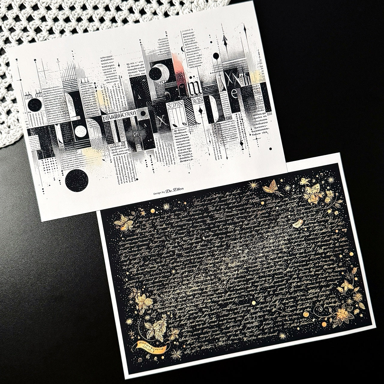Set of Background Paper Sticker no.40 - ( Z1040 ~ Z1045 ) 각 1매