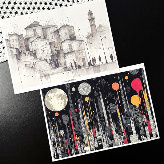 Set of Background Paper Sticker no.41 - ( Z1046 ~ Z1051 ) 각 1매
