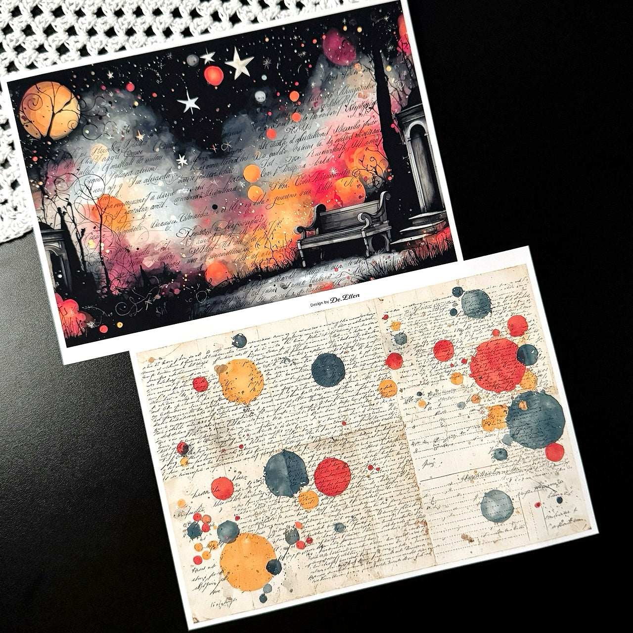 Set of Background Paper Sticker no.43 - ( Z1058 ~ Z1063 ) 각 1매