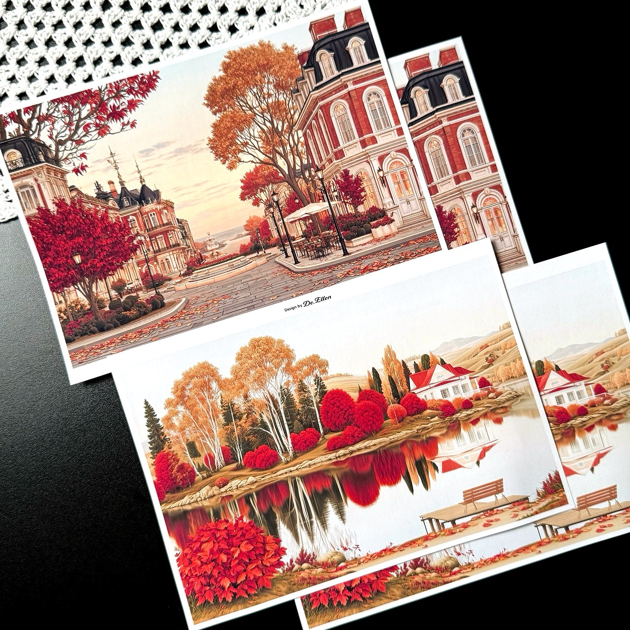 Z1077 - Rink1979, Maple Trip Background Paper Sticker