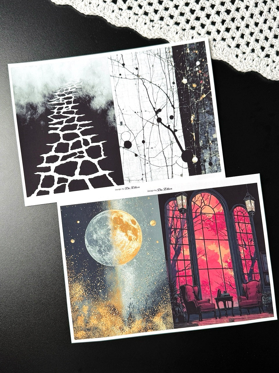 Set of Background Paper Sticker no.48 - ( Z1124 ~ Z1129 ) 각 1매