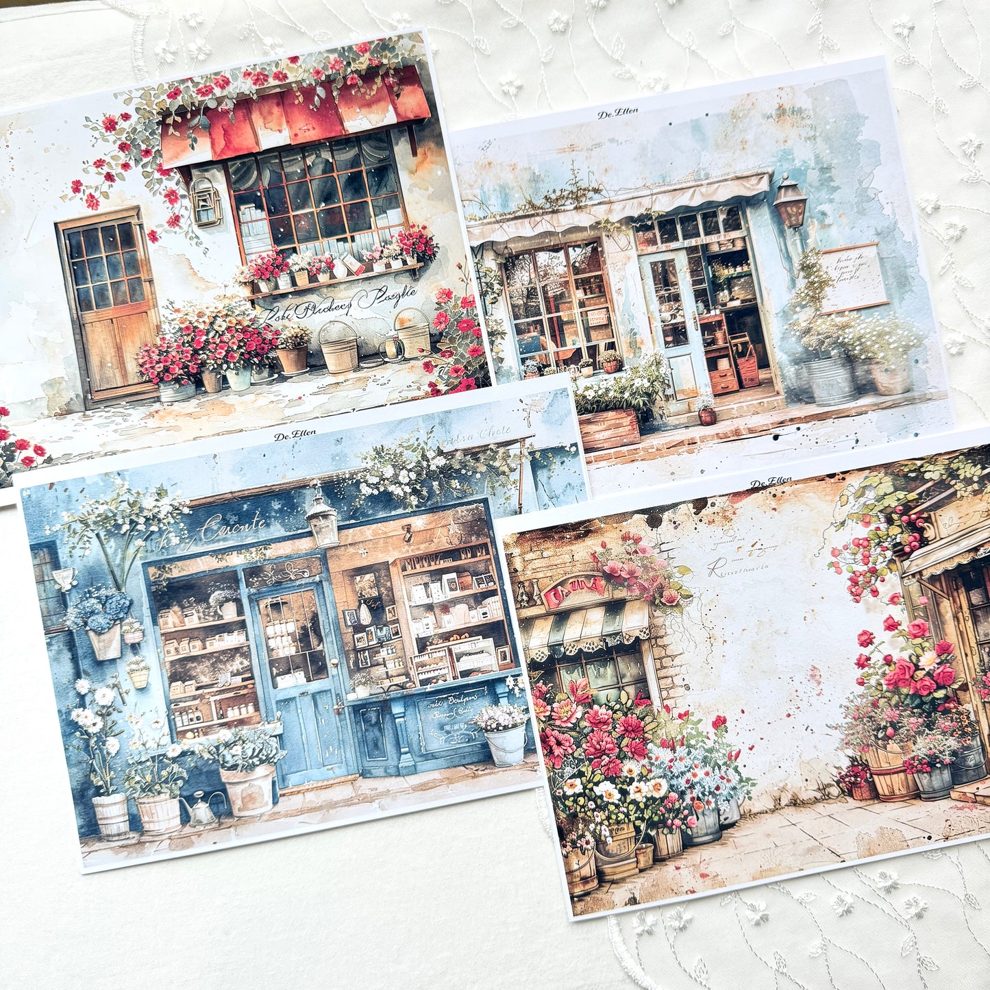 Z131 - Wall background paper sticker with flowers