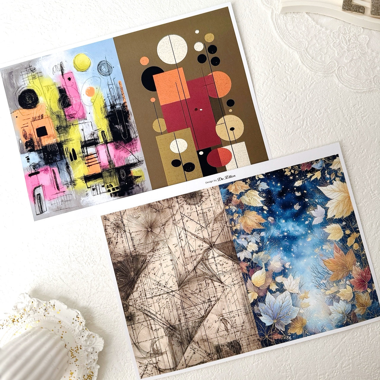 Set of Background Paper Sticker - ( Z776 ~ Z781 ) 각 1매