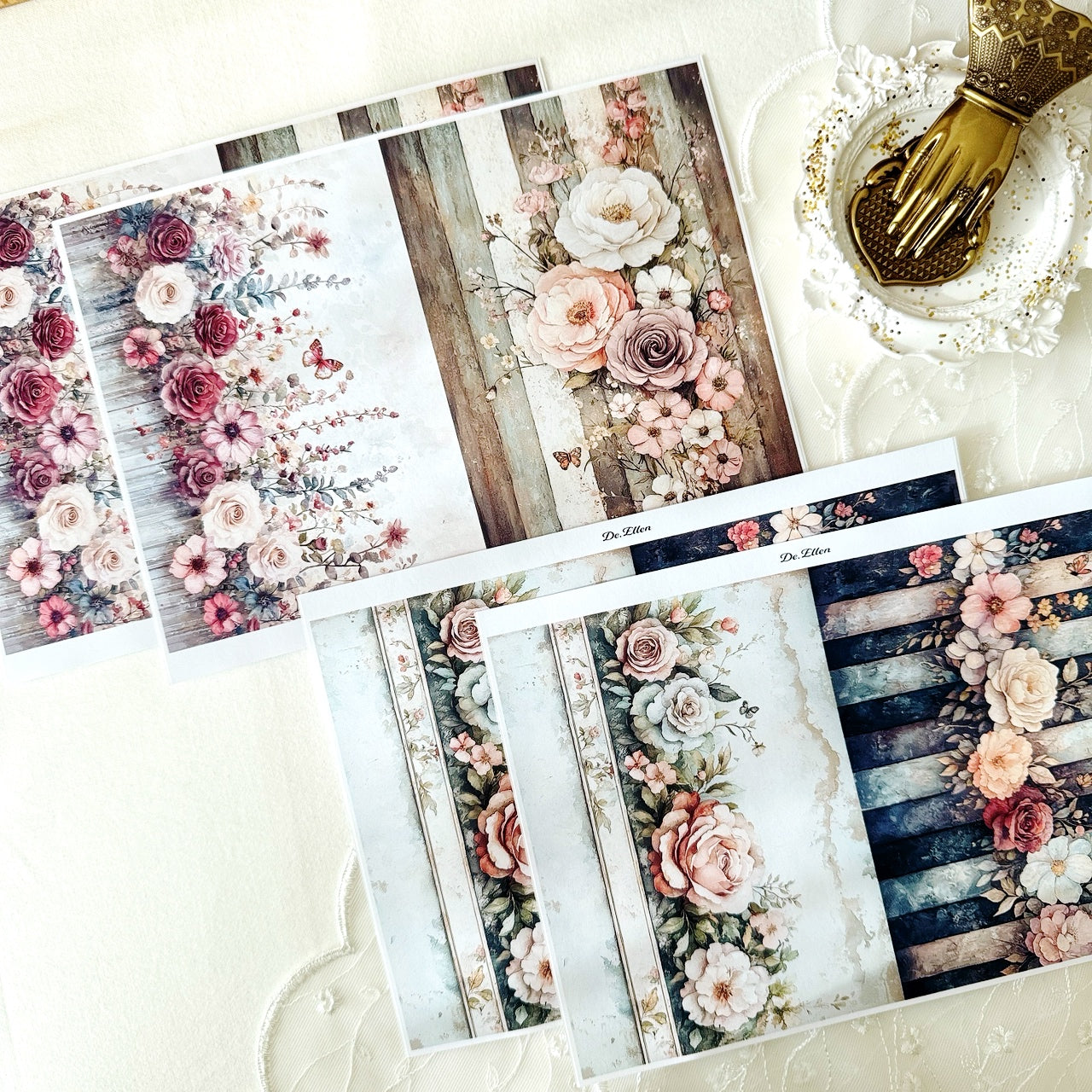 Z146 - vintage flower garden background