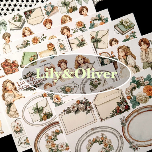 Paper - Lily and Oliver Set pack (A853 ~ A860)