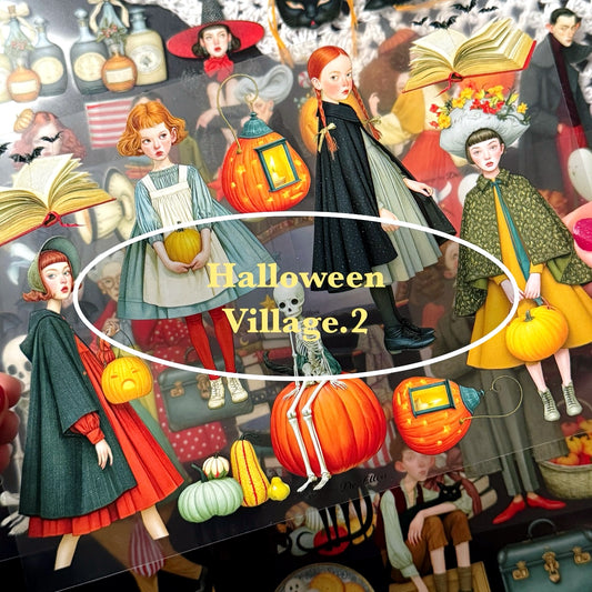 [Glossy PET] Halloween Village 2 Set pack