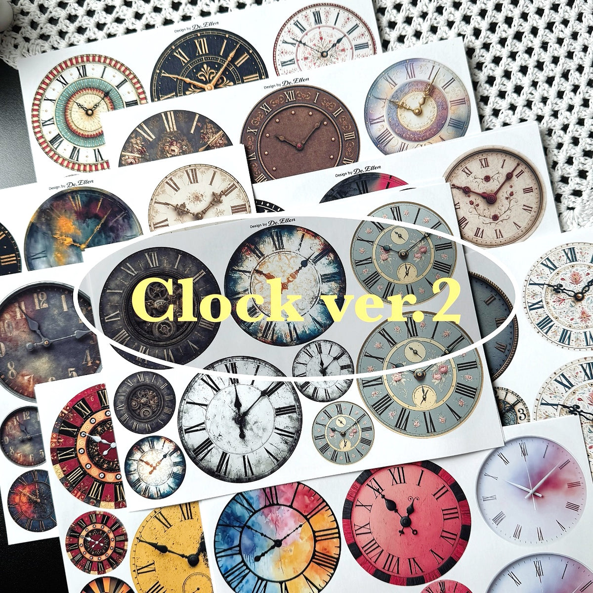 Clock V2 Set - Paper