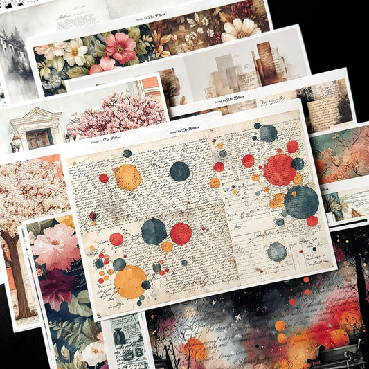 Set of Background Paper Sticker no.43 - ( Z1058 ~ Z1063 ) 각 1매