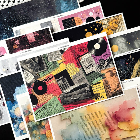 Set of Background Paper Sticker no.37 - ( Z1022 ~ Z1027 ) 각 1매