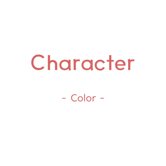 Character - Color (인물 - 칼라) Set pack - Paper
