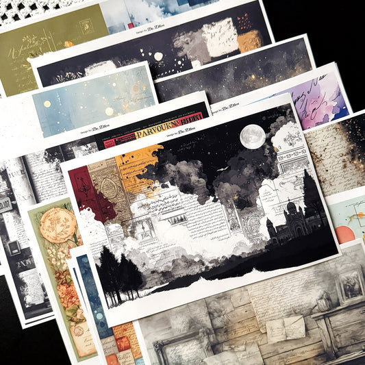 Set of Background Paper Sticker no.42 - ( Z1052 ~ Z1057 ) 각 1매