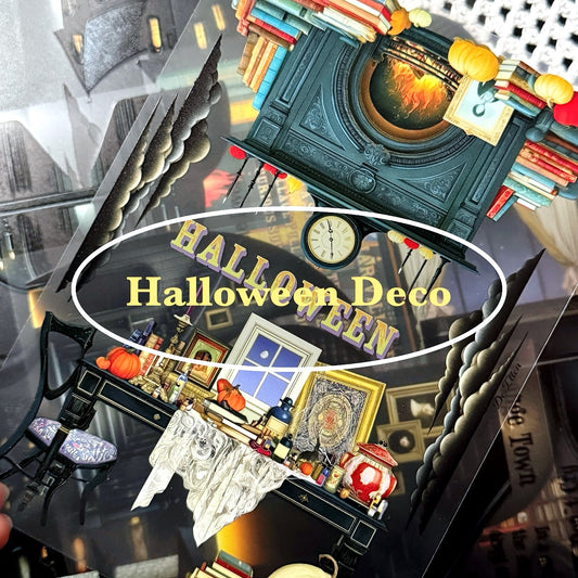 [Glossy PET] Halloween Village Deco