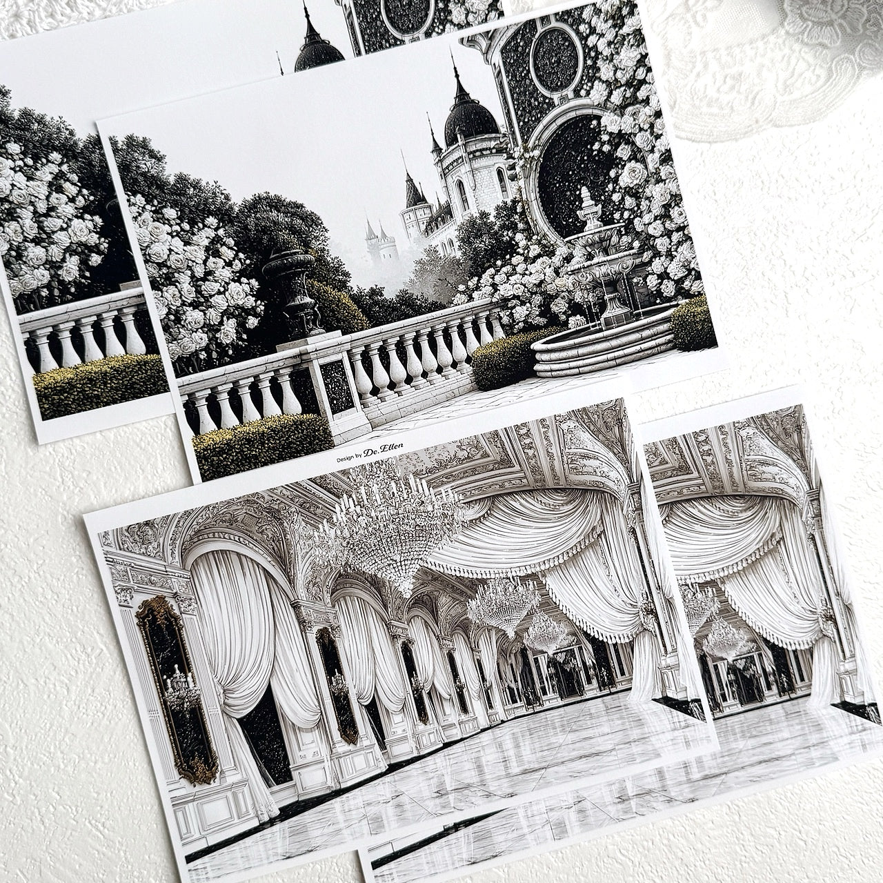 Z1007 - Thumbelina and Royal Kingdom Background Paper Sticker