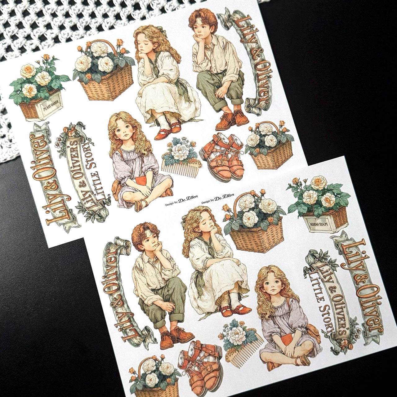 Paper - Lily and Oliver Set pack (A853 ~ A860)