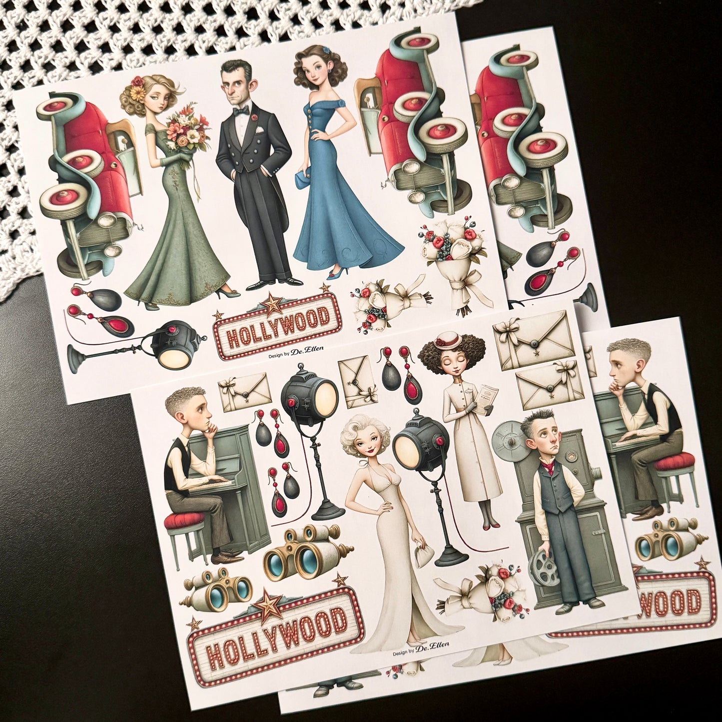 Paper - Hollywood Set pack 1 (A837 ~ A844)