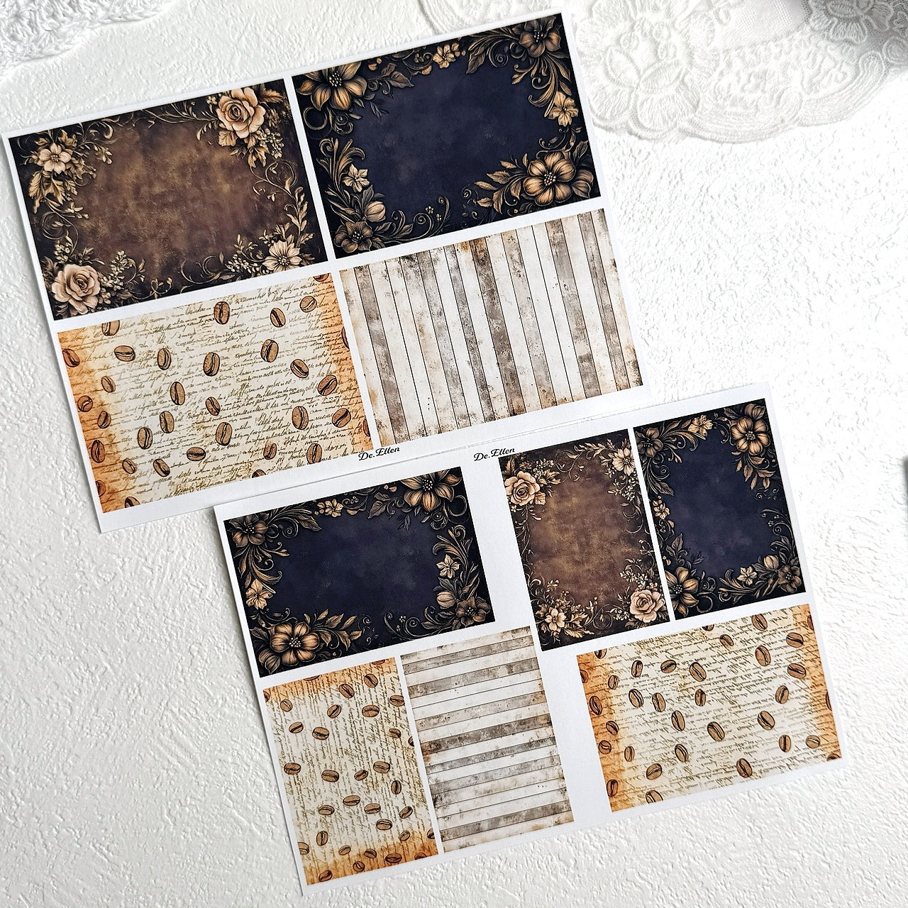 Set of Mini Background Paper Sticker no.3 - ( Y13 ~ Y18 ) 각 1매