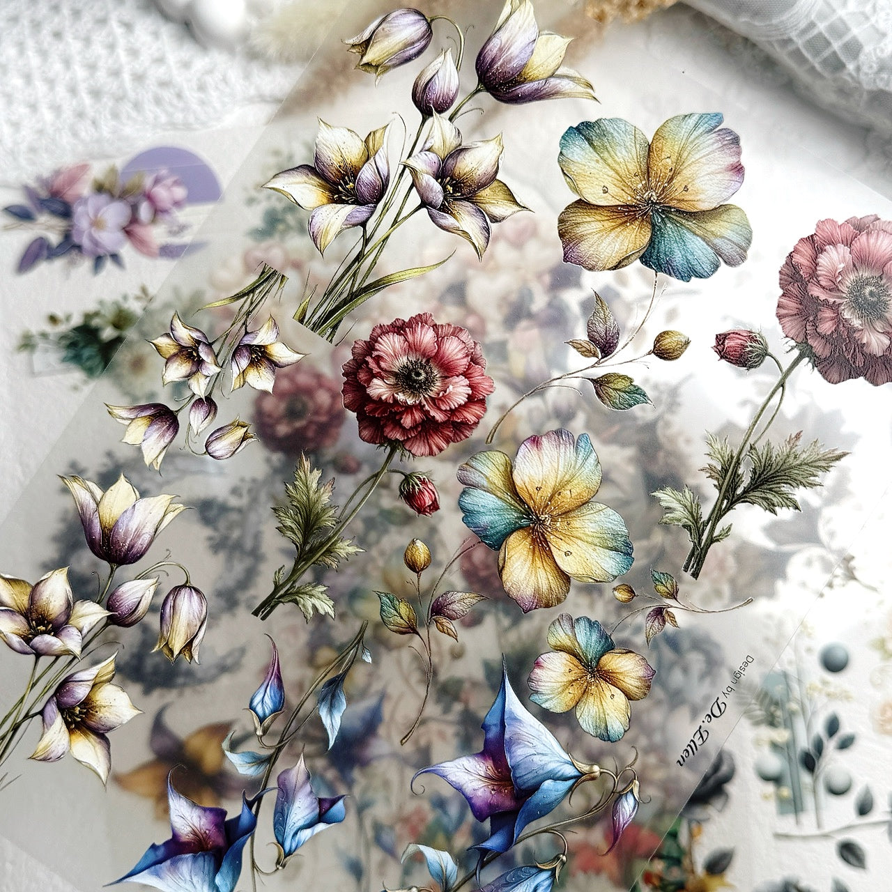 [Glossy PET] Flower Set No.4