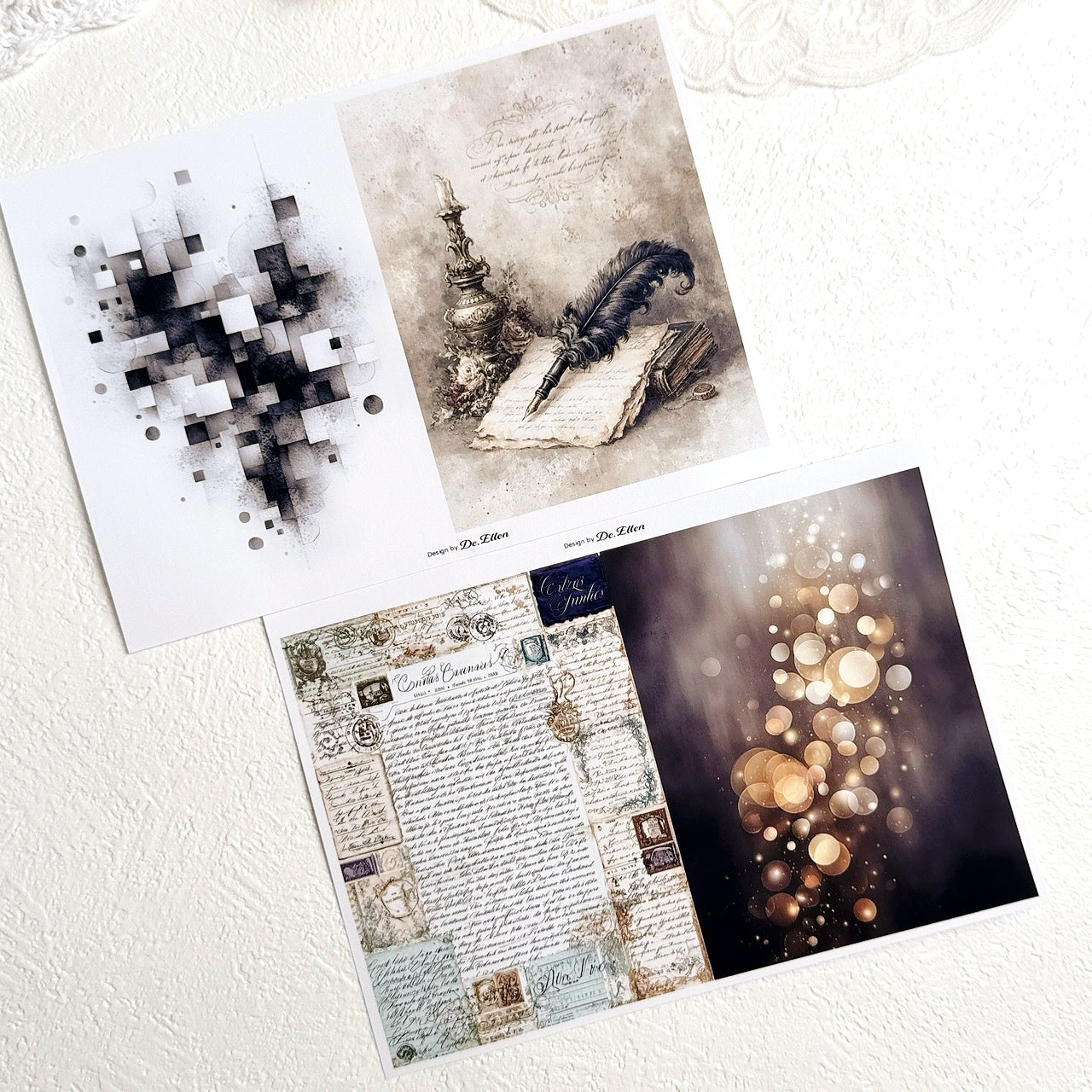 Set of Background Paper Sticker no.32 - ( Z978 ~ Z983 ) 각 1매