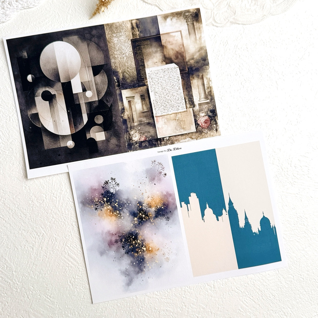 Set of Background Paper Sticker no.33 - ( Z984 ~ Z989 ) 각 1매
