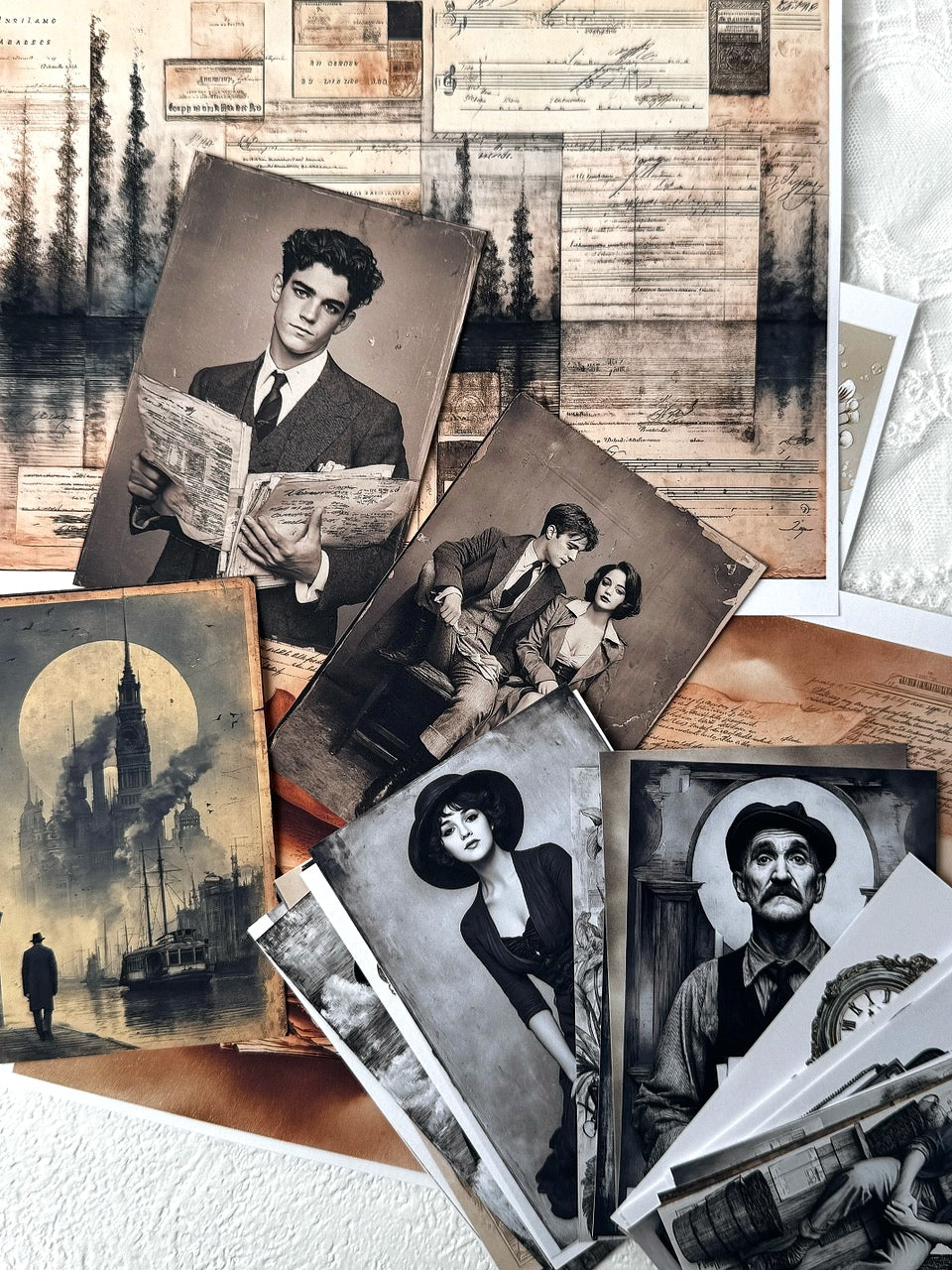Vintage Scene Set Pack (A734 ~ A745 )