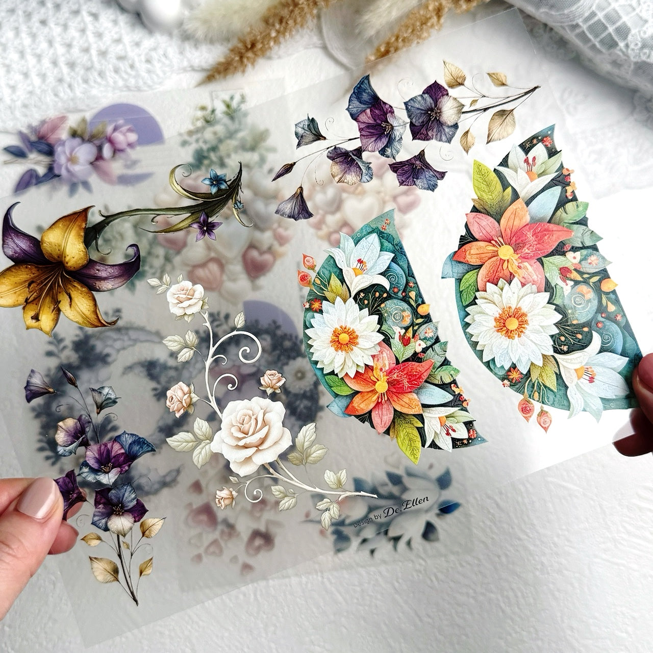 [Glossy PET] Flower Set No.4