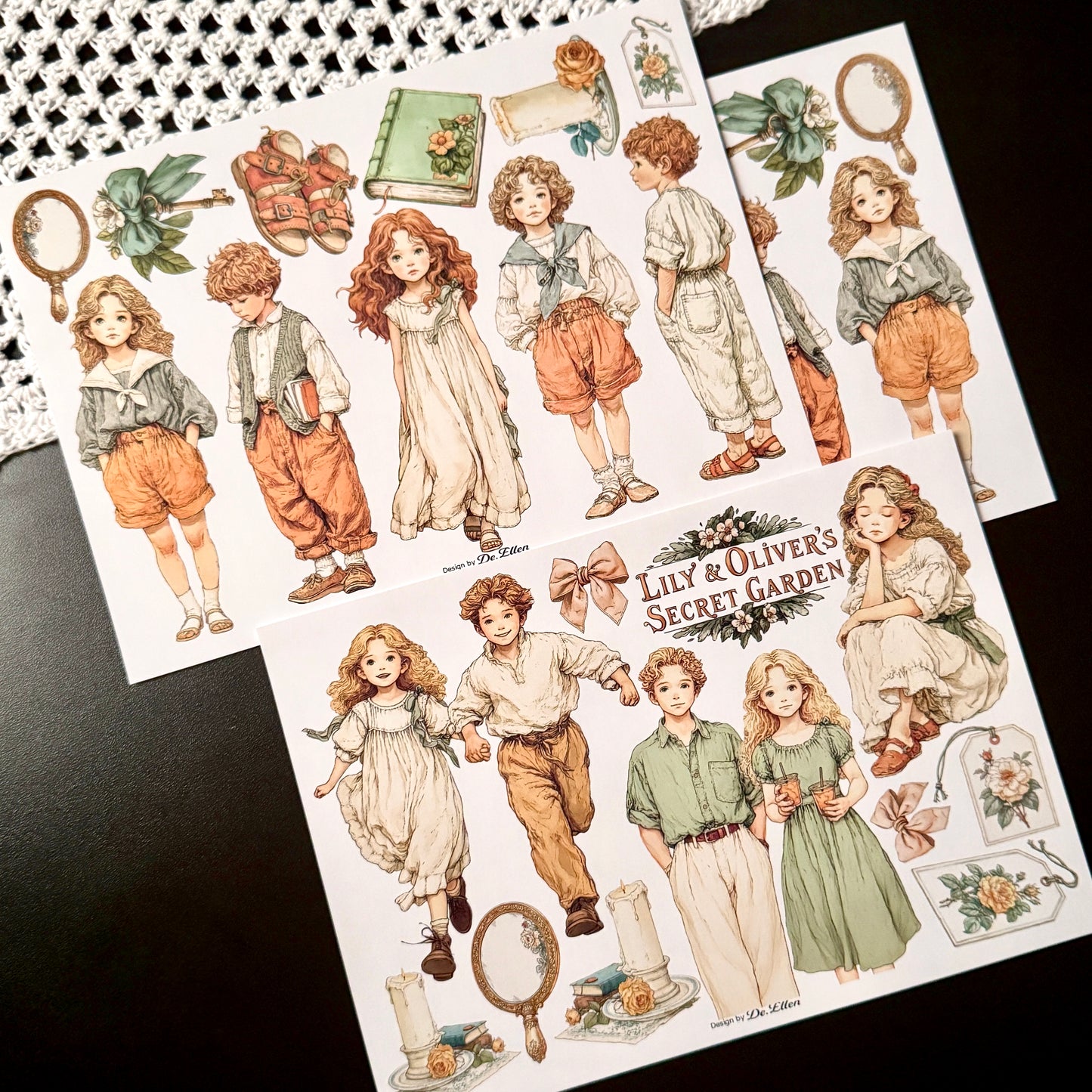 Paper - Lily and Oliver Set pack (A853 ~ A860)