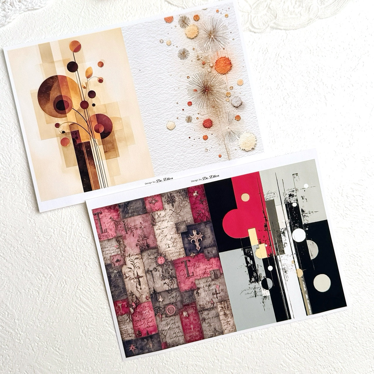 Set of Background Paper Sticker no.32 - ( Z978 ~ Z983 ) 각 1매