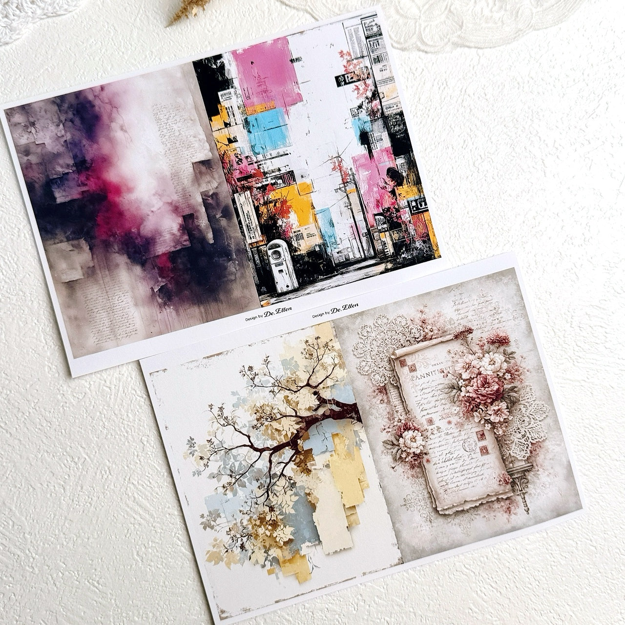 Set of Background Paper Sticker no.33 - ( Z984 ~ Z989 ) 각 1매