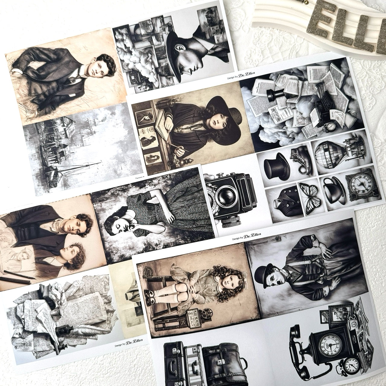 Vintage Scene Set Pack (A734 ~ A745 )