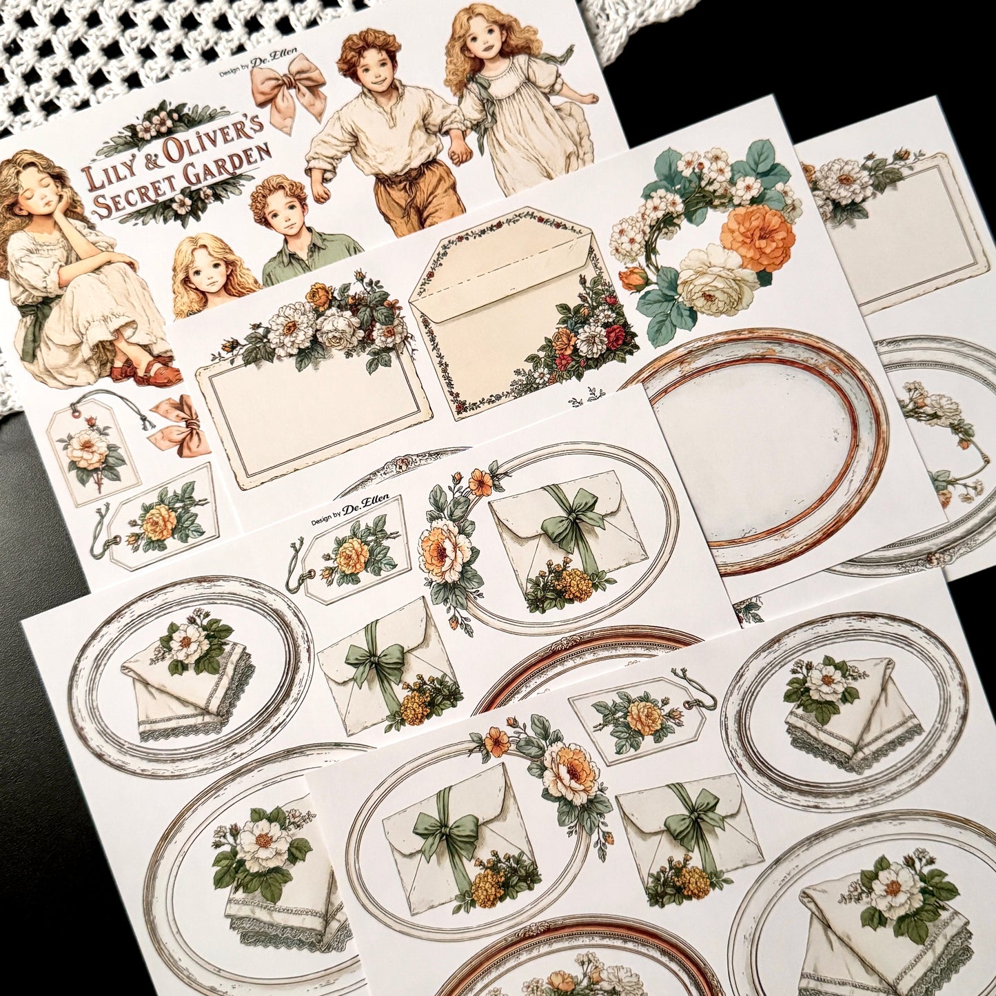 Paper - Lily and Oliver Set pack (A853 ~ A860)