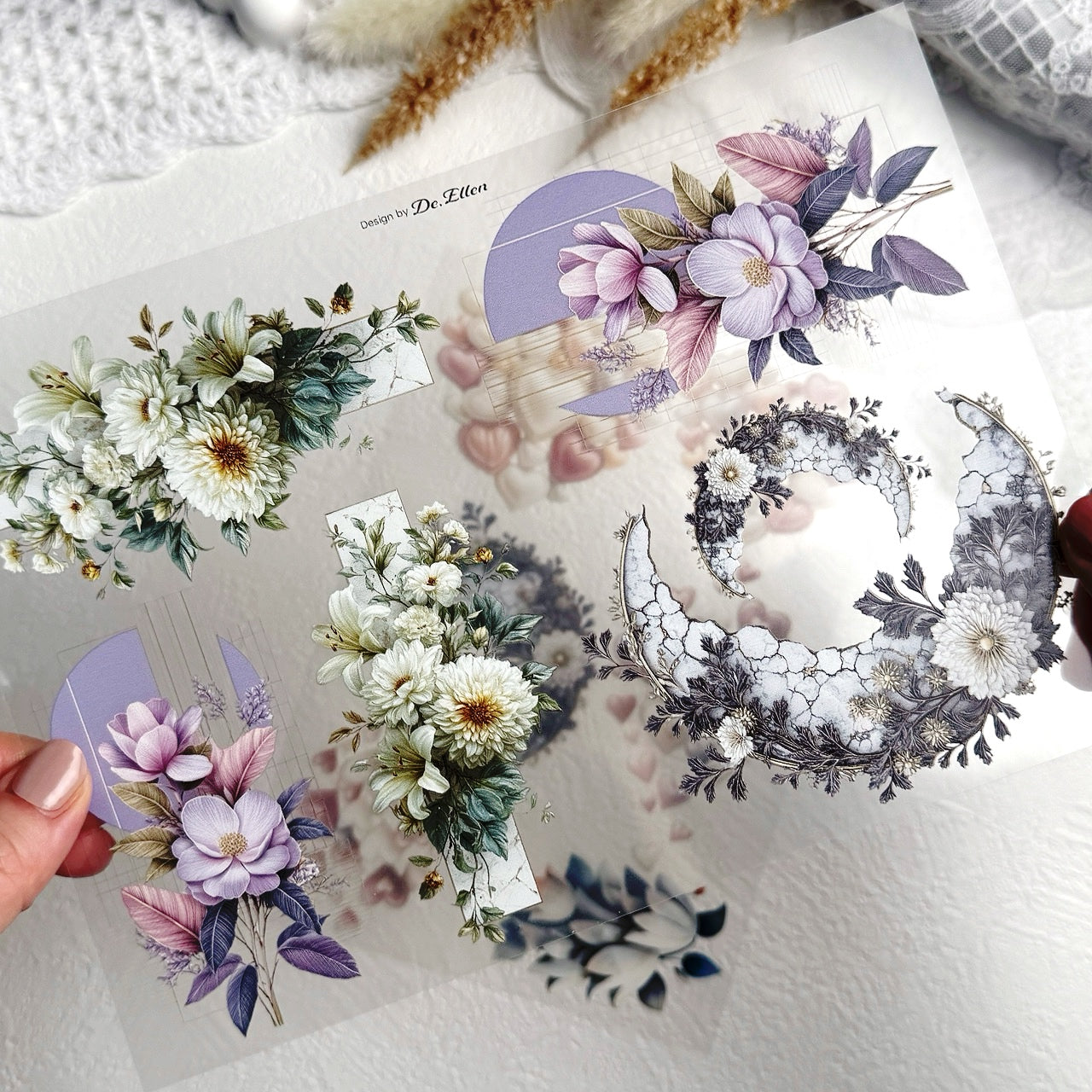 [Glossy PET] Flower Set No.4