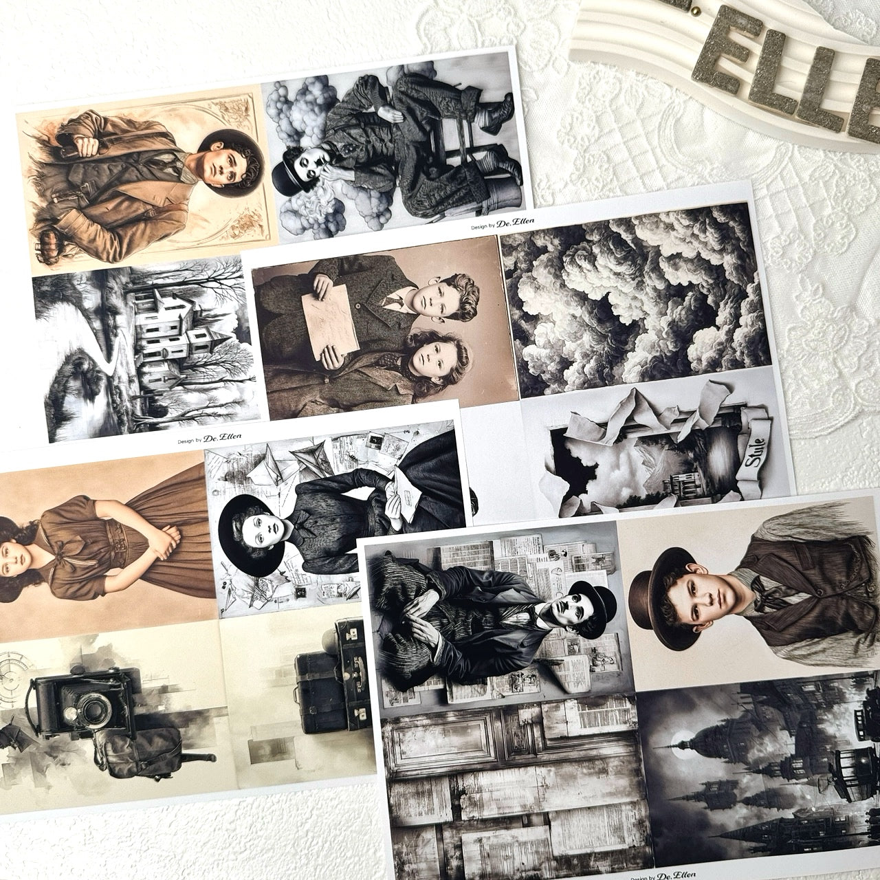 Vintage Scene Set Pack (A734 ~ A745 )