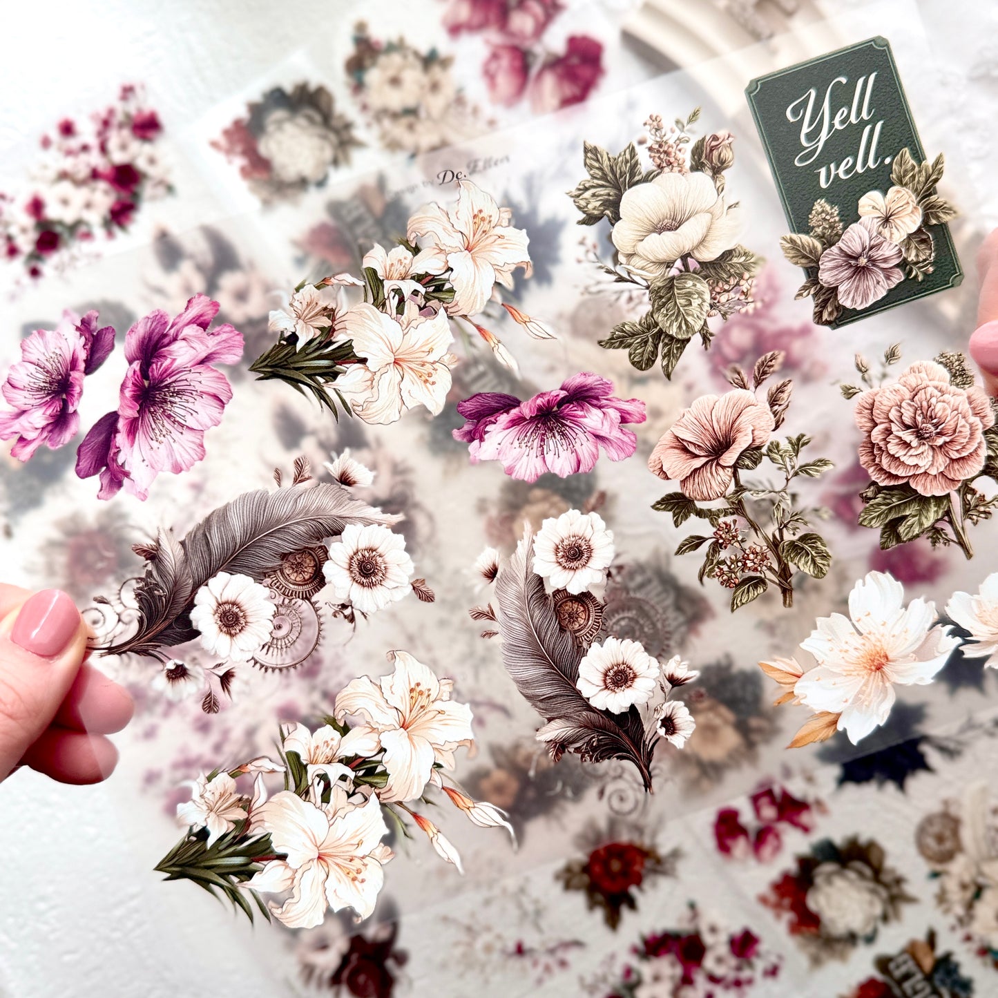 [Glossy PET] Flower Set No.2