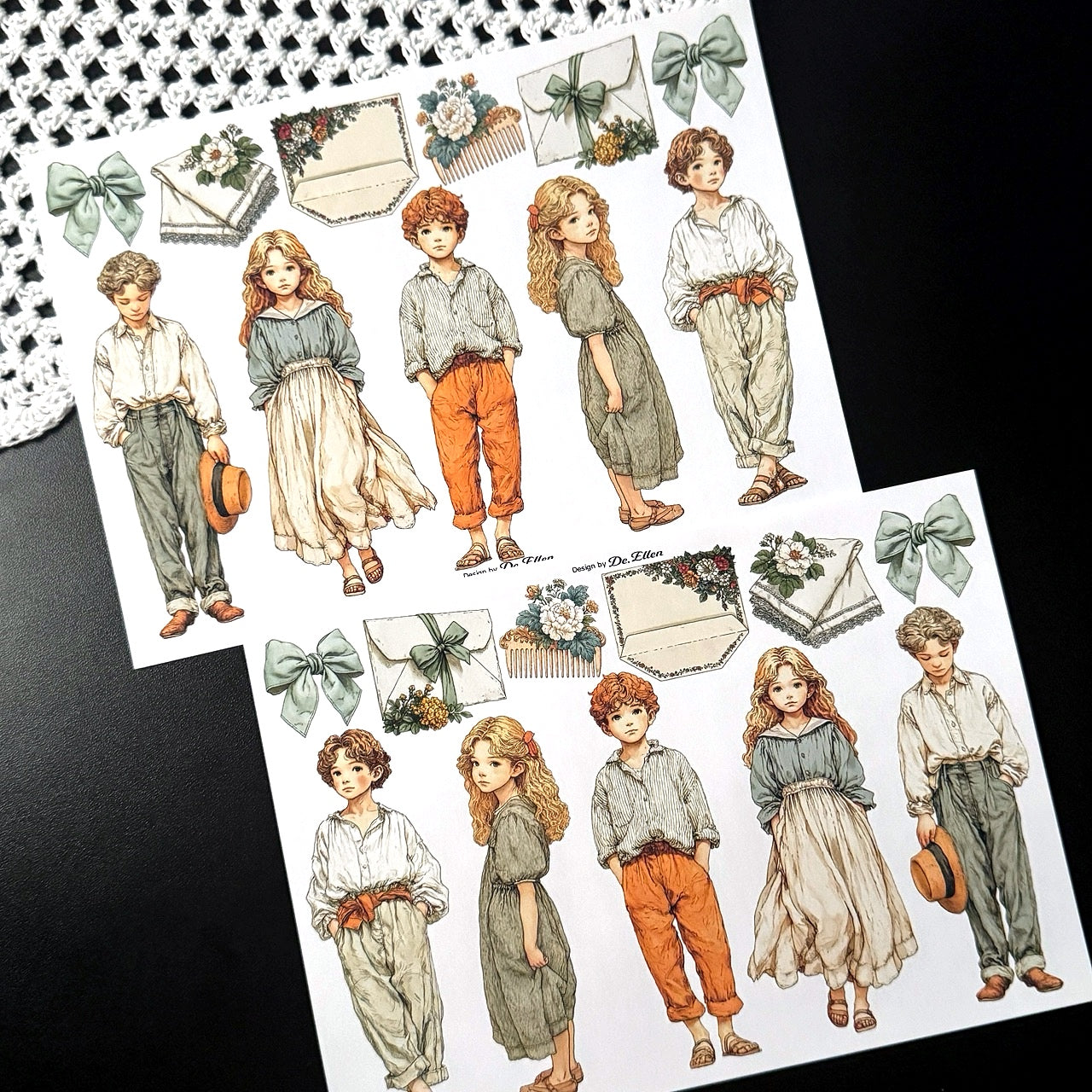 Paper - Lily and Oliver Set pack (A853 ~ A860)