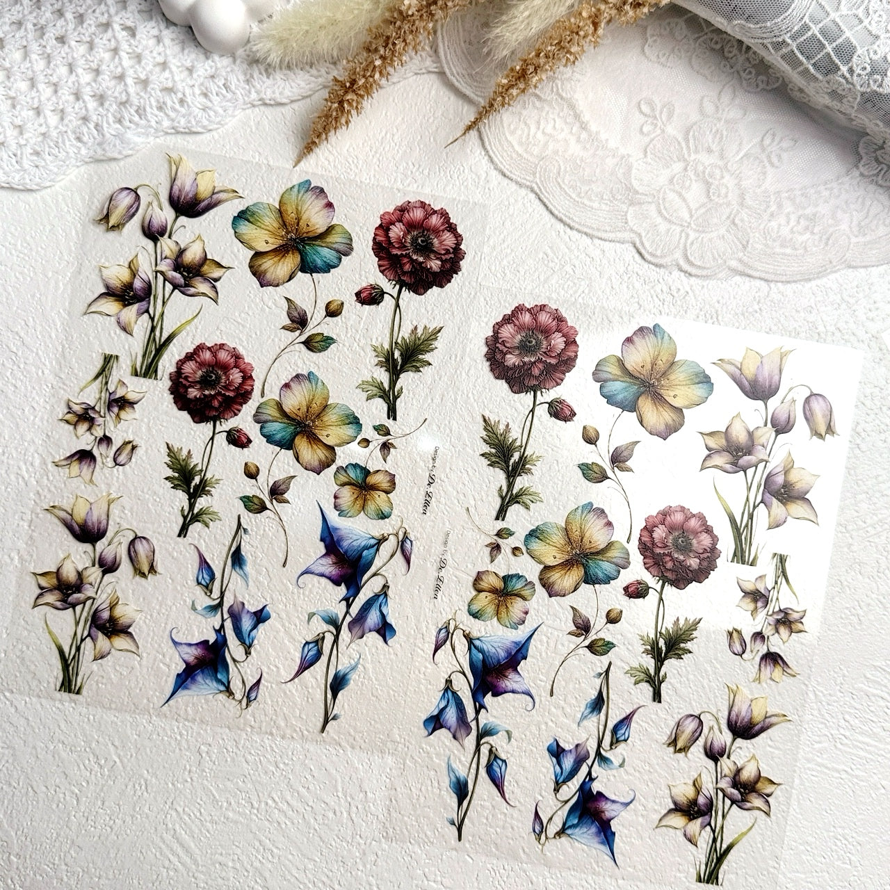 [Glossy PET] Flower Set No.4