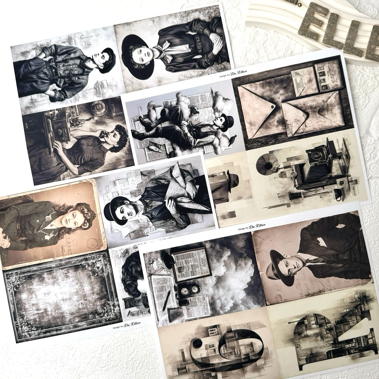 Vintage Scene Set Pack (A734 ~ A745 )