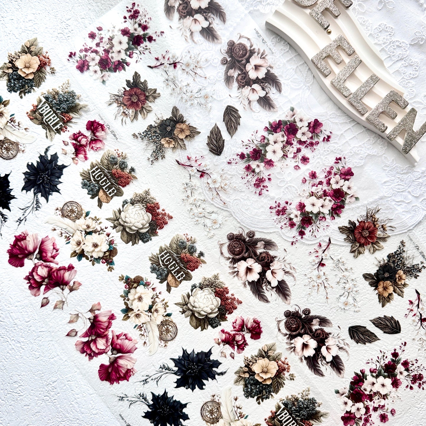 [Glossy PET] Flower Set No.2