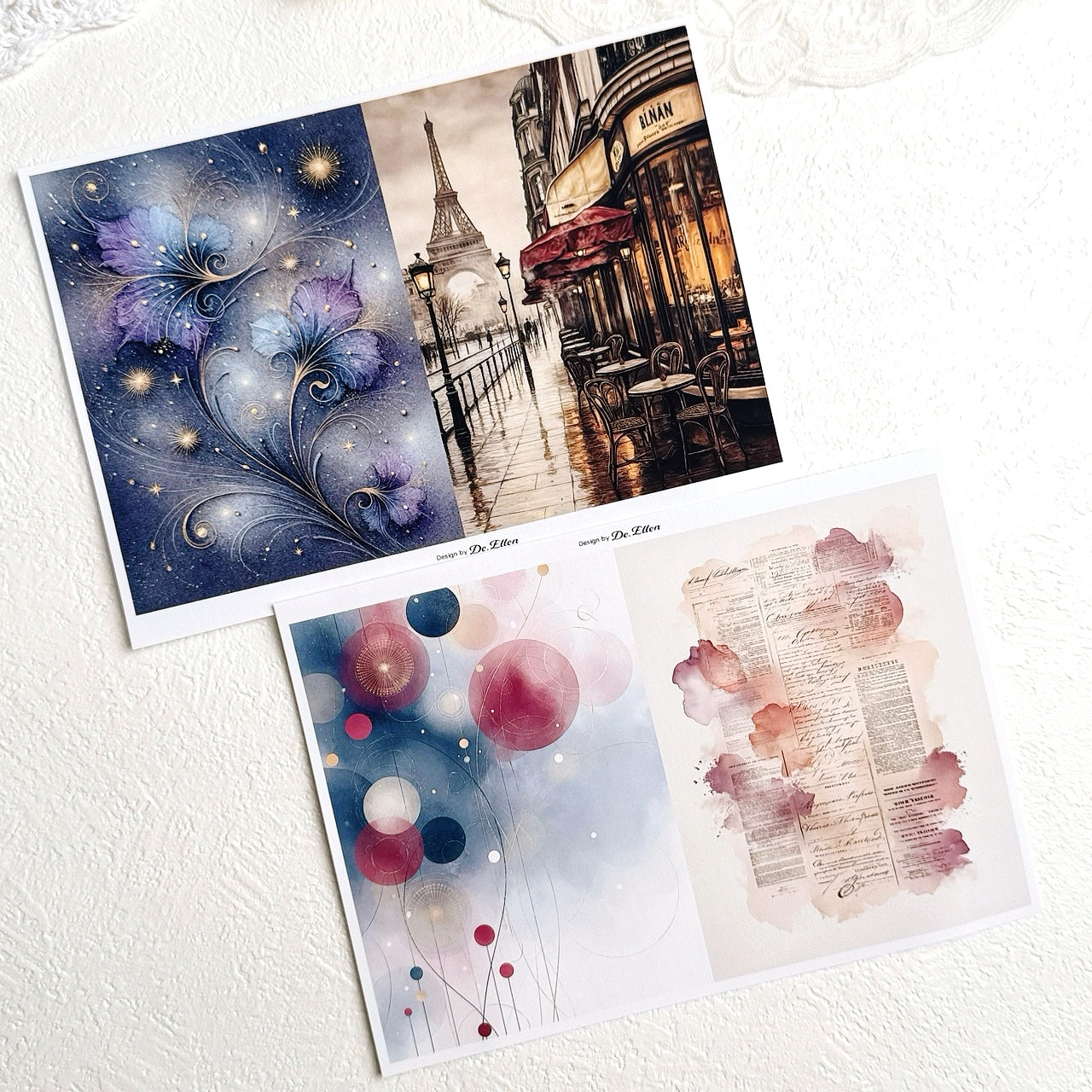 Set of Background Paper Sticker no.32 - ( Z978 ~ Z983 ) 각 1매