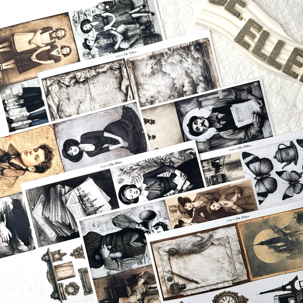 Vintage Scene Set Pack (A734 ~ A745 )