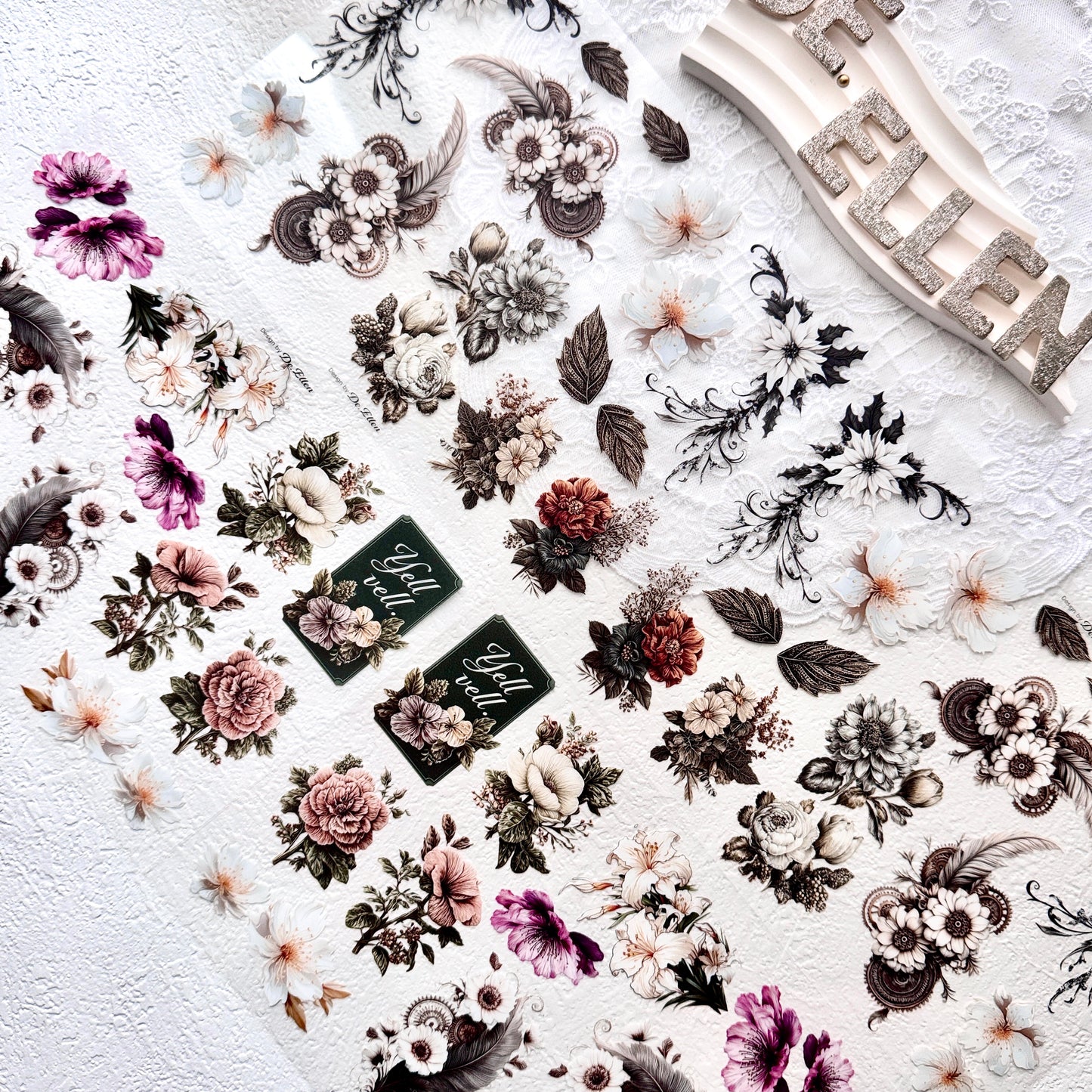 [Glossy PET] Flower Set No.2