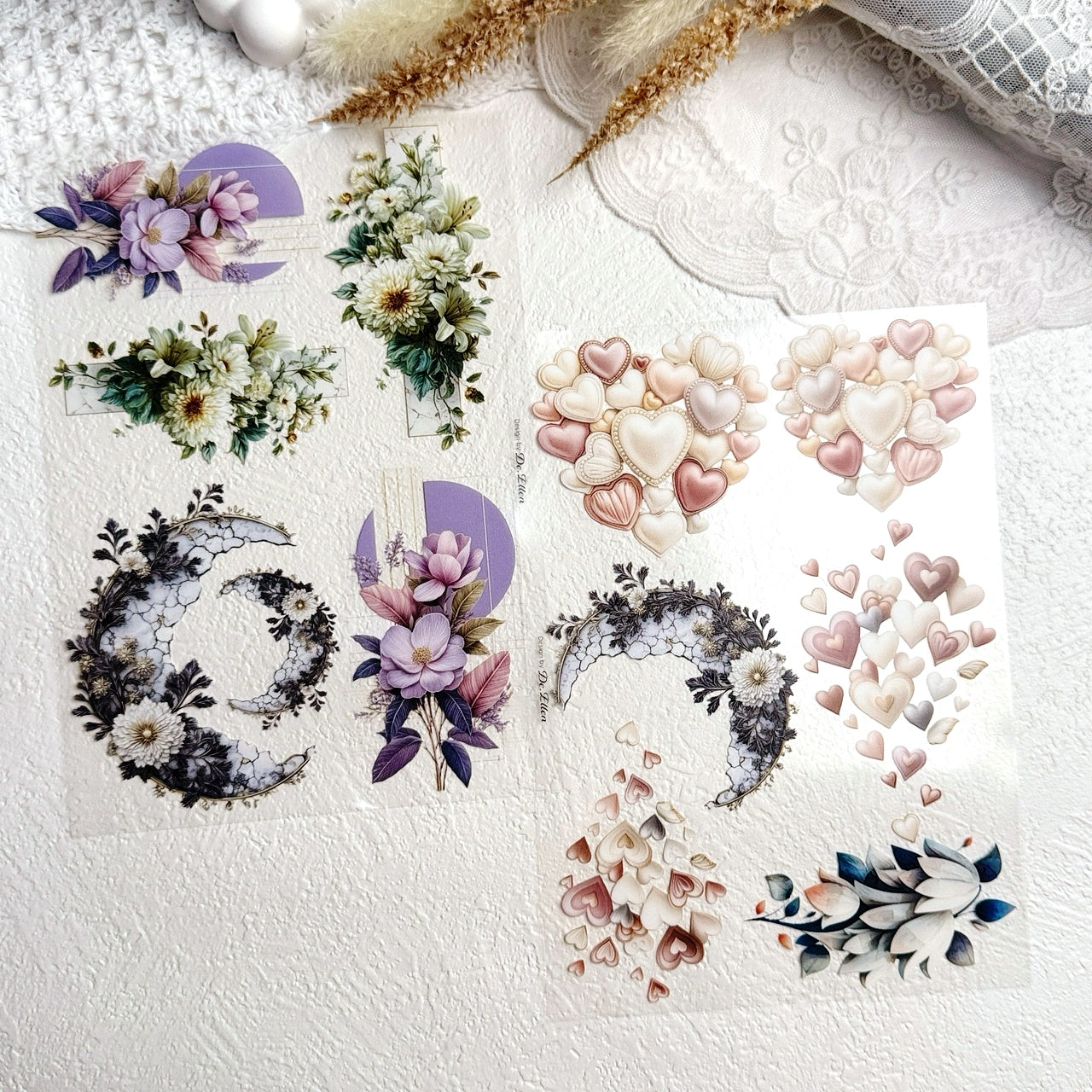 [Glossy PET] Flower Set No.4