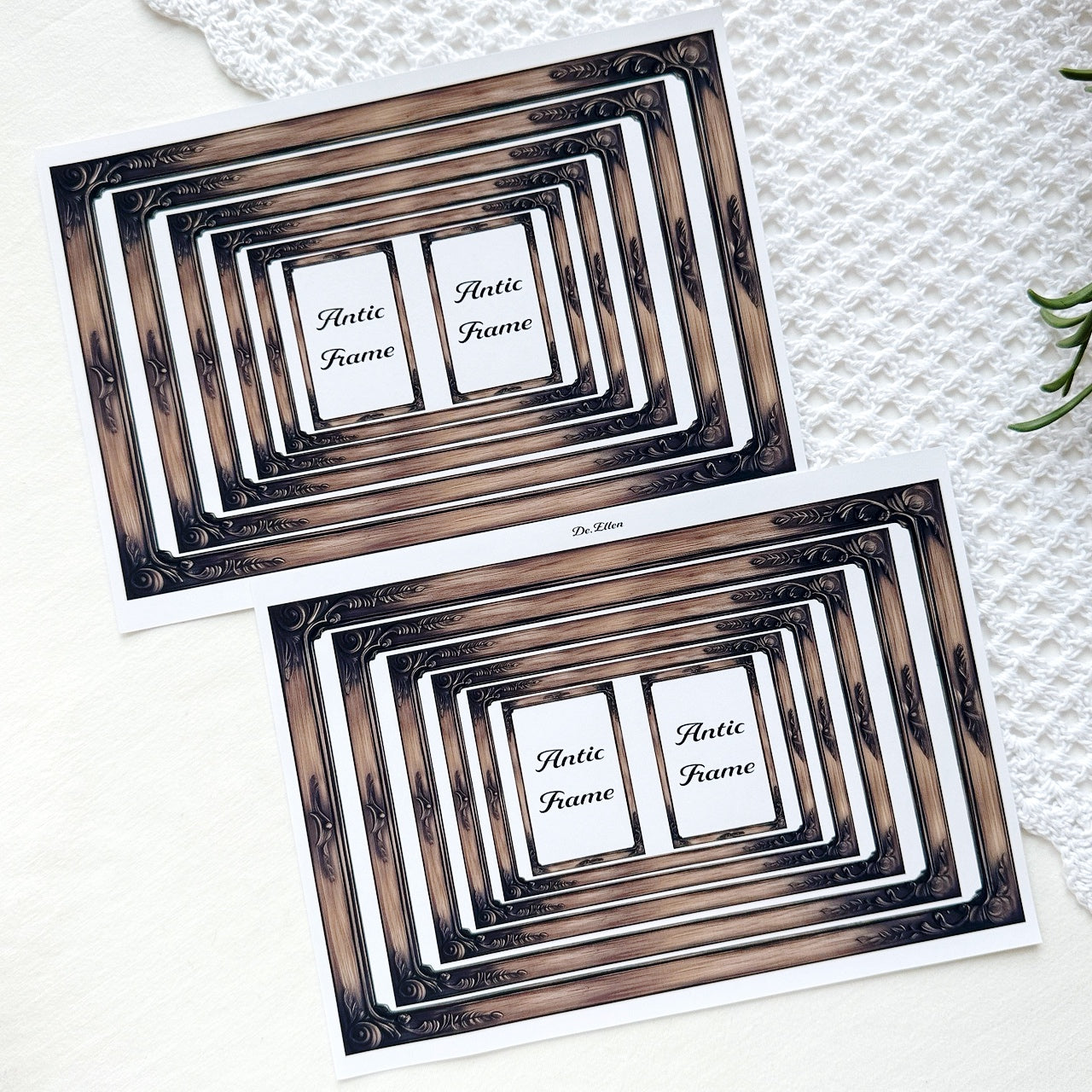 A505 - [Brown] Frame Sticker