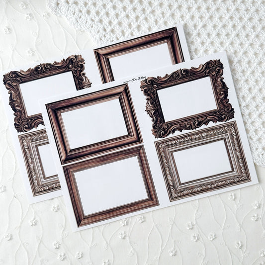A672 - [Brown] Frame Sticker