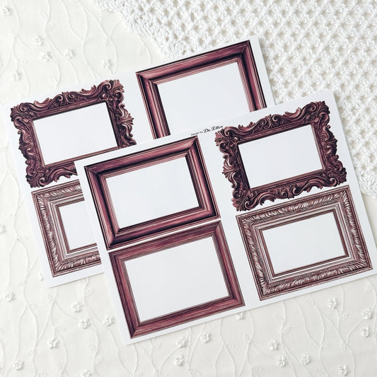 A672 - [Red] Frame Sticker