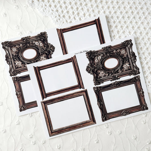 A673 - [Brown] Frame Sticker